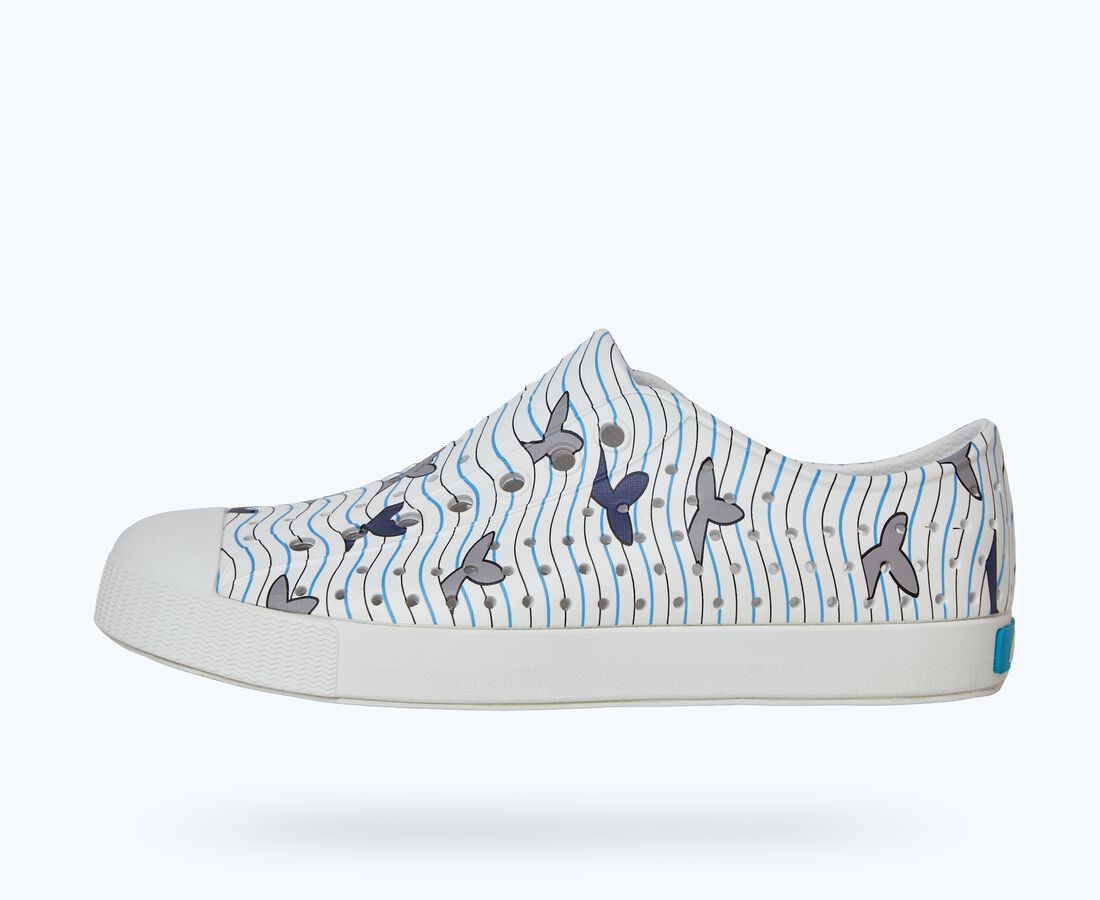 Native Shoes Men's Jefferson Print - Shell White/ Shell White/ Resting Nantucket Tail