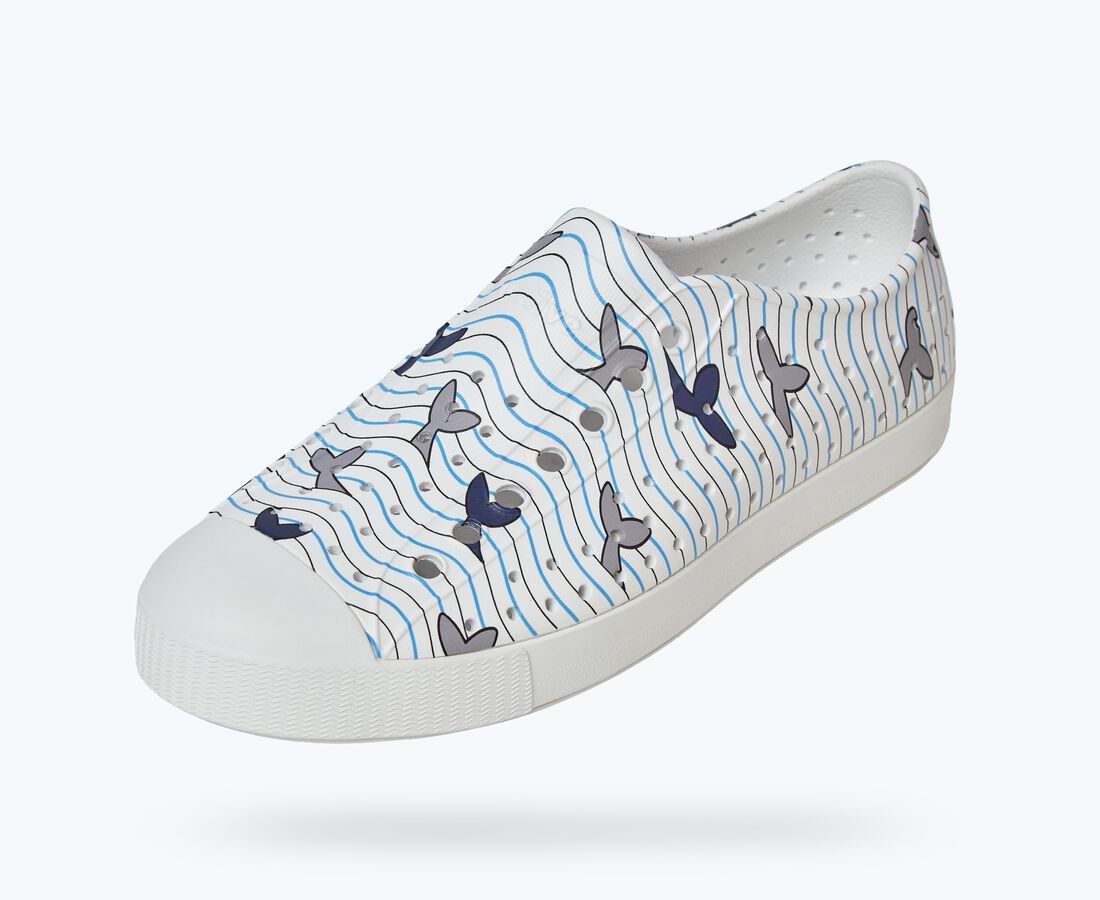 Native Shoes Men's Jefferson Print - Shell White/ Shell White/ Resting Nantucket Tail