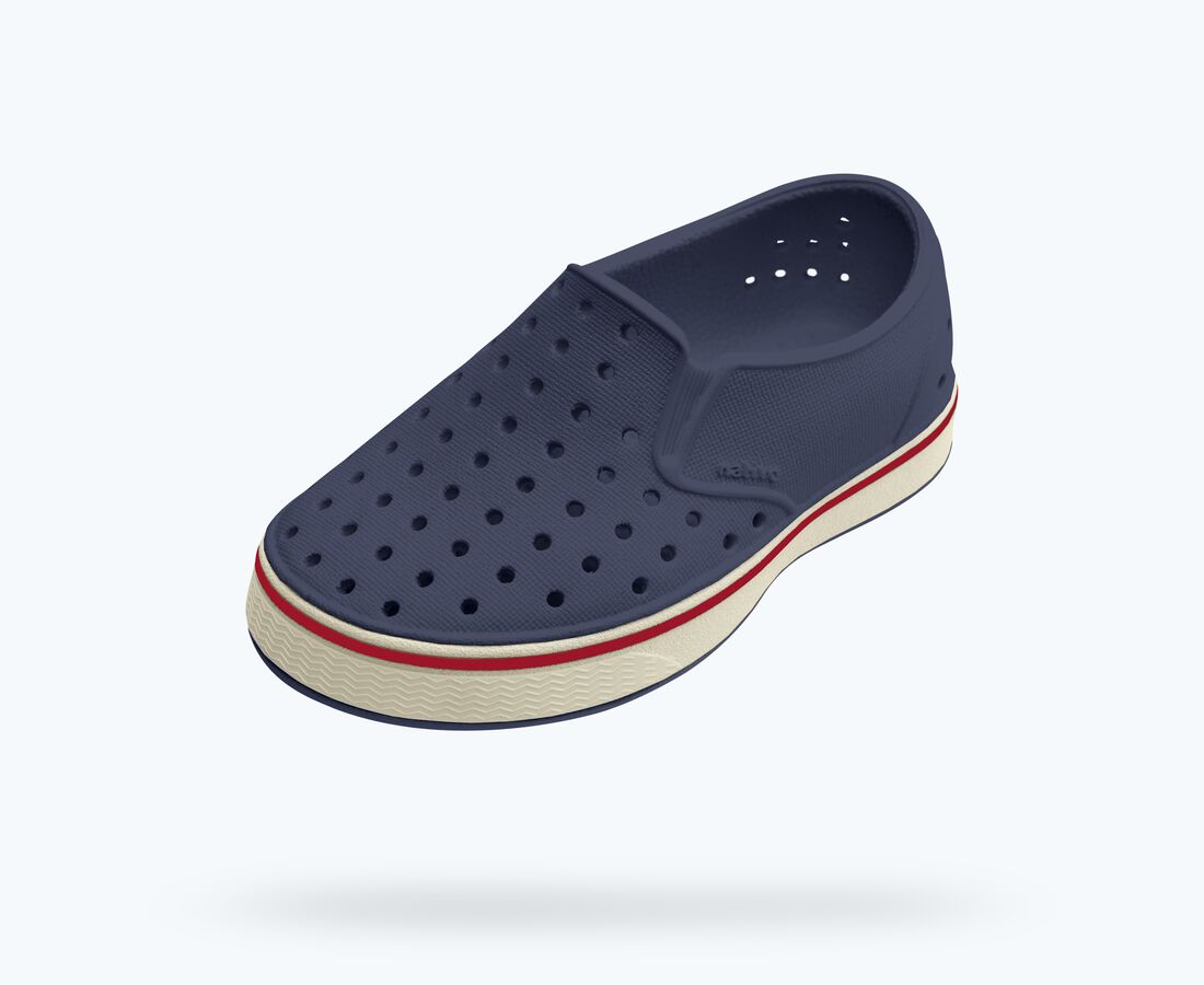 Native Shoes Miles Child - Deep Sea Blue/ Bone White