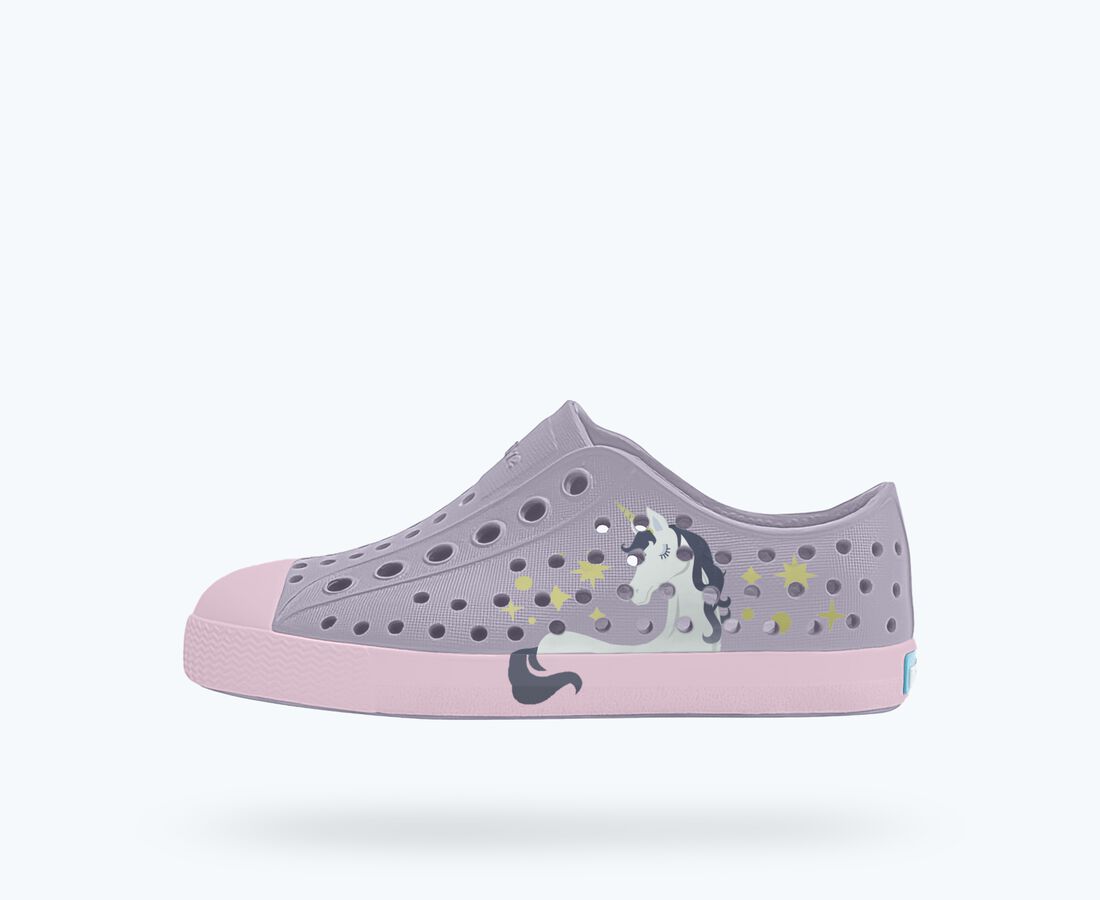 Native Shoes Jefferson Block Child - Future Purple/ Barely Pink/ Unicorn Block
