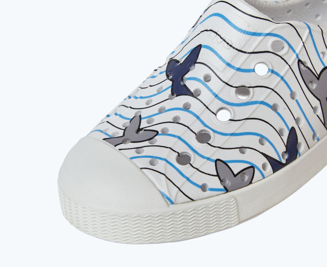 Native Shoes Jefferson Print Child - Shell White/ Shell White/ Resting Nantucket Tail