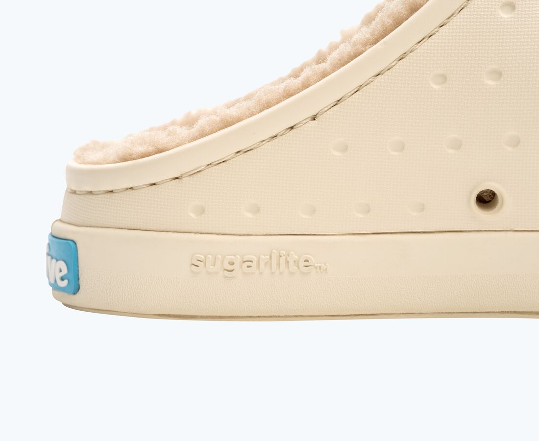 Native Shoes Jefferson Cozy Big Kids - Bone White/ Bone White/ Flax Tan