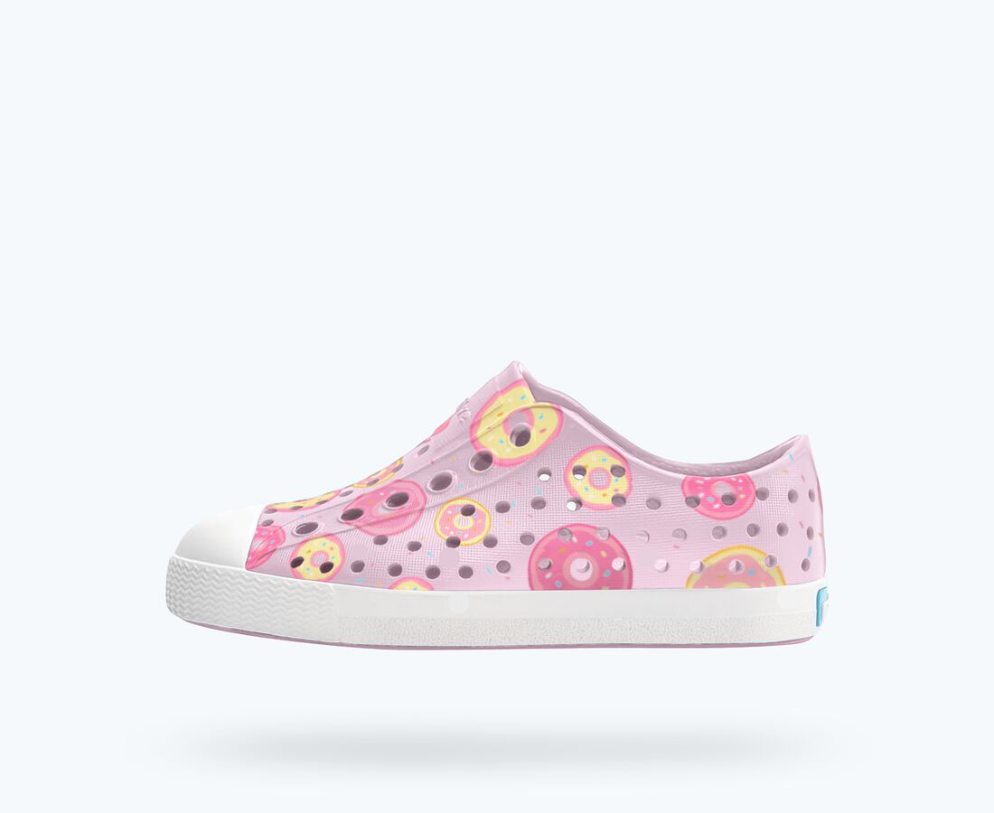Native Shoes Jefferson Print Child - Barely Pink/ Shell White/ Donuts