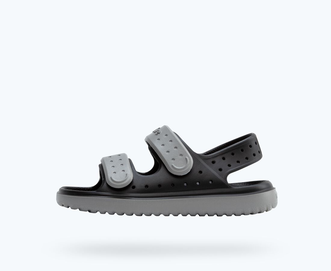 Native Shoes Chase Big Kids - Jiffy Black/ Satellite Grey
