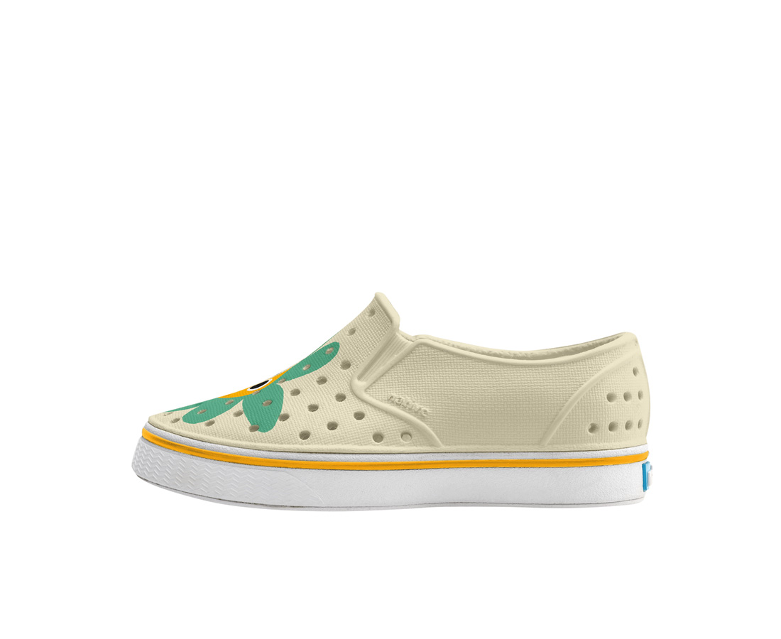 Native Shoes Miles Block Child - Bone White/ Shell White/ Happy Flower Block