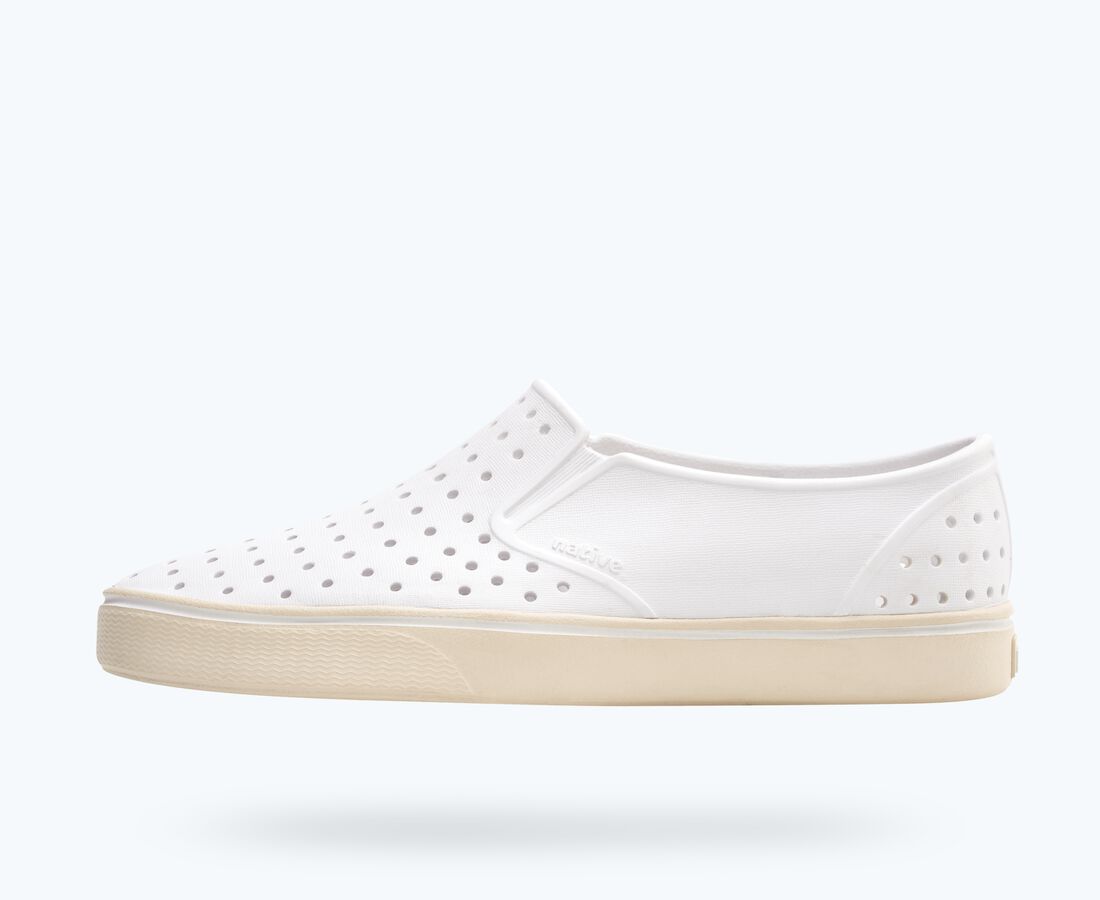 Native Shoes Men's Miles Wanderfoam&trade; - Shell White/ Bone White