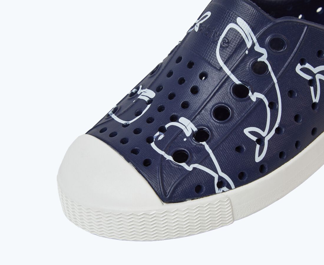 Native Shoes Jefferson Print Child - Regatta Blue/ Shell White/ Nantucket ACK