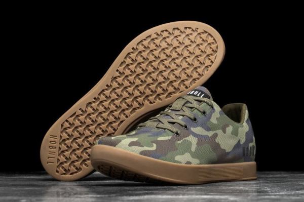 NOBULL MEN'S SHOES FOREST CAMO CANVAS TRAINER