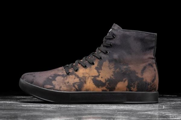 NOBULL WOMEN'S SHOES HIGH-TOP TOFFEE TIE-DYE CANVAS TRAINER