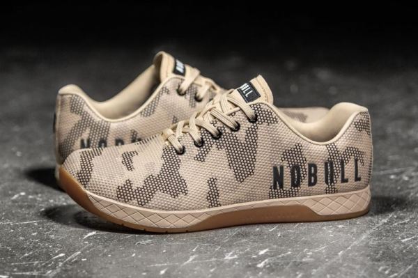 NOBULL WOMEN'S SHOES SAND CAMO TRAINER