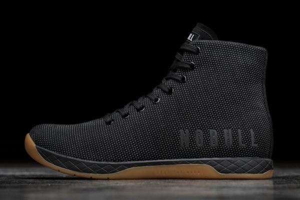 NOBULL MEN'S SHOES HIGH-TOP BLACK GUM TRAINER