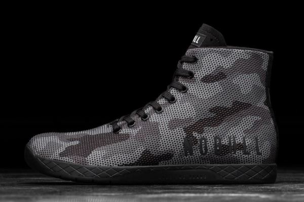 NOBULL WOMEN'S SHOES HIGH-TOP BLACK CAMO TRAINER