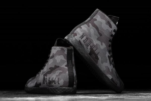 NOBULL WOMEN'S SHOES HIGH-TOP BLACK CAMO TRAINER