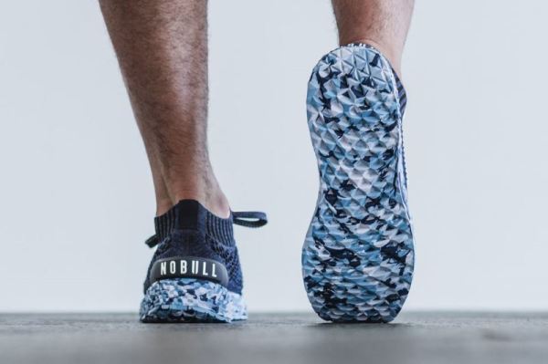 NOBULL MEN'S SHOES WILD OCEAN KNIT RUNNER