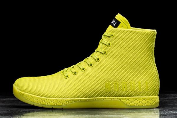 NOBULL WOMEN'S SHOES HIGH-TOP NEON YELLOW TRAINER