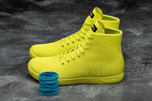 NOBULL WOMEN'S SHOES HIGH-TOP NEON YELLOW TRAINER