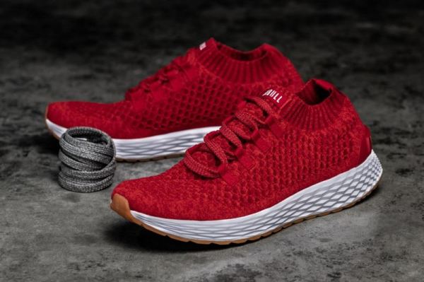 NOBULL MEN'S SHOES RED ALERT KNIT RUNNER