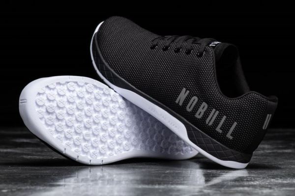 NOBULL MEN'S SHOES BLACK AND WHITE TRAINER