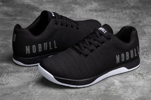 NOBULL MEN'S SHOES BLACK AND WHITE TRAINER