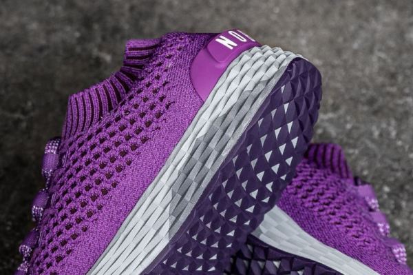 NOBULL MEN'S SHOES PURPLE KNIT RUNNER