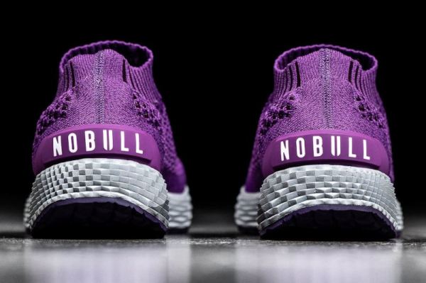 NOBULL MEN'S SHOES PURPLE KNIT RUNNER