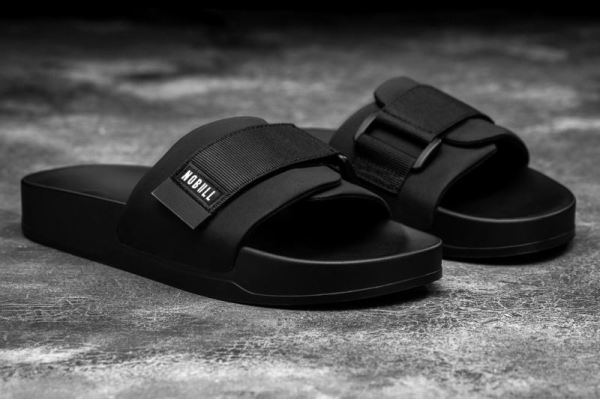 NOBULL WOMEN'S SHOES BLACK ADJUSTABLE SLIDE