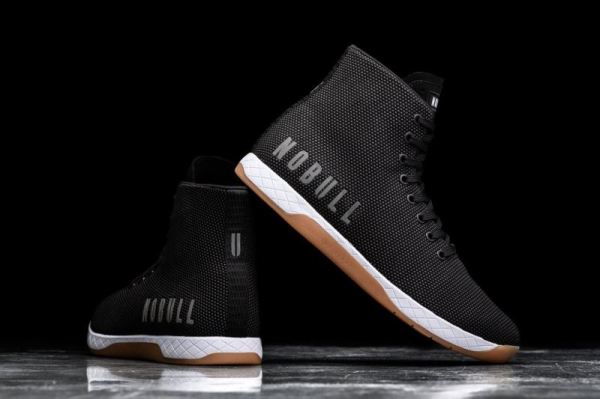 NOBULL MEN'S SHOES HIGH-TOP BLACK WHITE GUM TRAINER