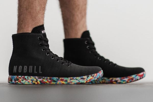 NOBULL MEN'S SHOES HIGH-TOP BLACK WILD TRAINER