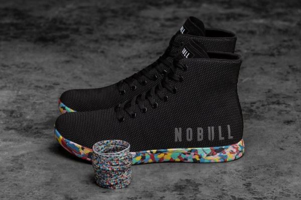 NOBULL MEN'S SHOES HIGH-TOP BLACK WILD TRAINER