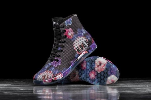 NOBULL WOMEN'S SHOES HIGH-TOP SPACE FLORAL TRAINER