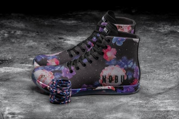 NOBULL WOMEN'S SHOES HIGH-TOP SPACE FLORAL TRAINER