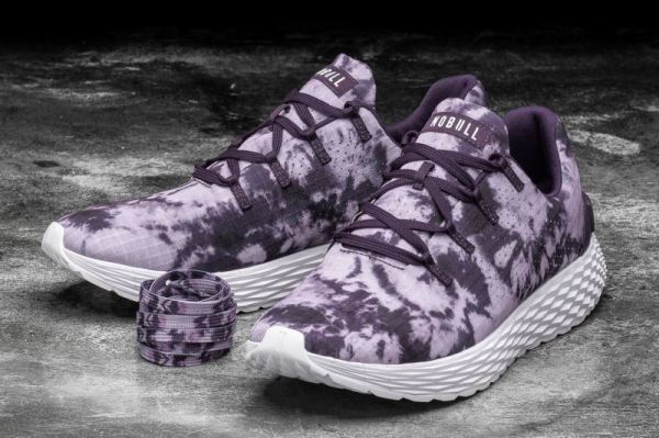 NOBULL WOMEN'S SHOES WISTERIA TIE-DYE RIPSTOP RUNNER