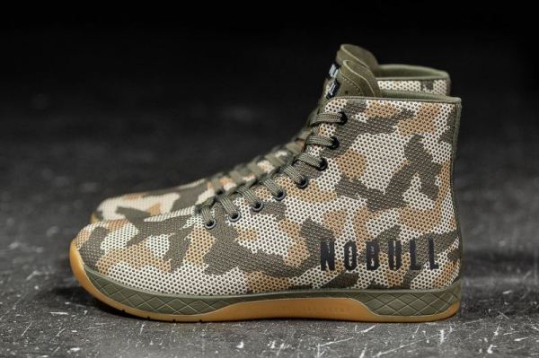 NOBULL WOMEN'S SHOES HIGH-TOP WOODLAND CAMO TRAINER