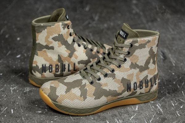 NOBULL WOMEN'S SHOES HIGH-TOP WOODLAND CAMO TRAINER