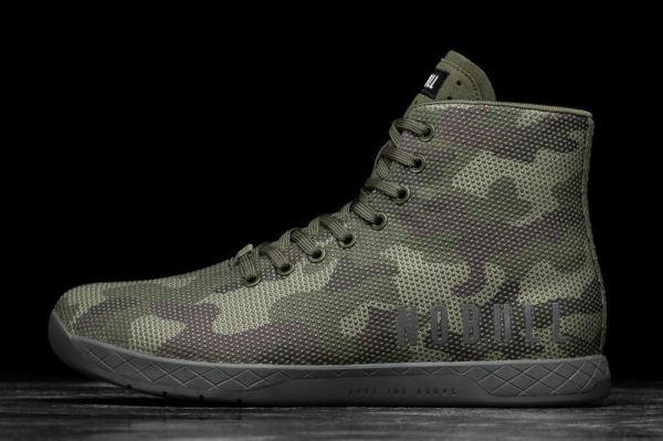 NOBULL MEN'S SHOES HIGH-TOP FOREST CAMO TRAINER
