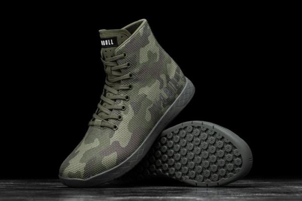 NOBULL MEN'S SHOES HIGH-TOP FOREST CAMO TRAINER