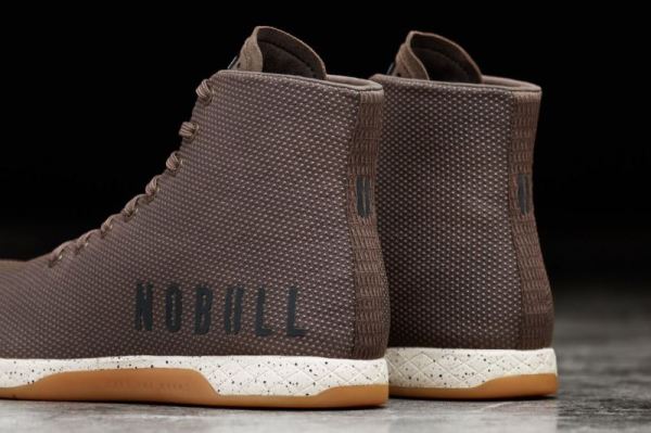 NOBULL MEN'S SHOES HIGH-TOP CHESTNUT TRAINER