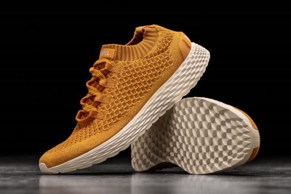 NOBULL MEN'S SHOES GOLDEN KNIT RUNNER