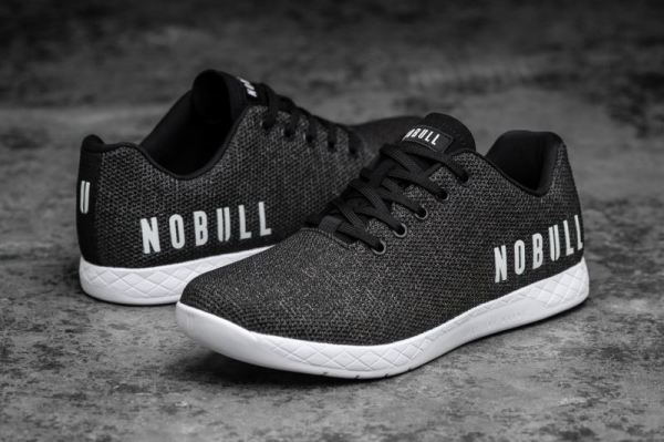 NOBULL WOMEN'S SHOES BLACK HEATHER TRAINER