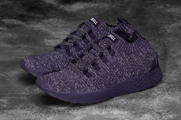 NOBULL WOMEN'S SHOES PLUM REFLECTIVE KNIT RUNNER