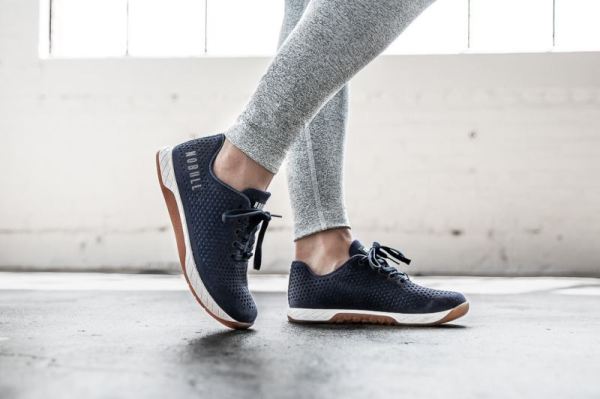 NOBULL WOMEN'S SHOES NAVY SUEDE TRAINER