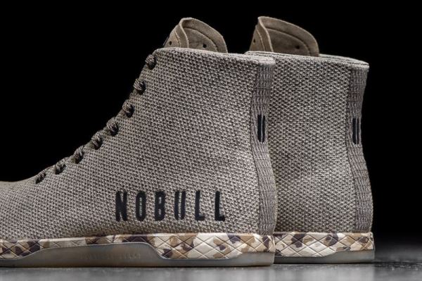 NOBULL MEN'S SHOES HIGH-TOP EARTH HEATHER TRAINER