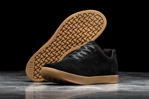 NOBULL MEN'S SHOES BLACK DARK GUM SUEDE TRAINER