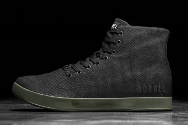 NOBULL WOMEN'S SHOES HIGH-TOP BLACK IVY CANVAS TRAINER