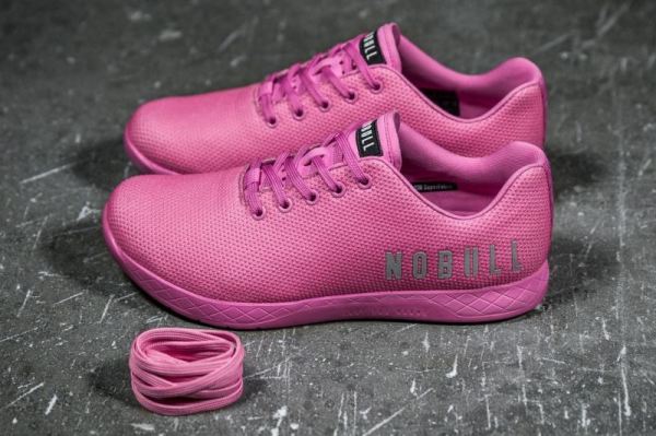 NOBULL WOMEN'S SHOES BRIGHT PINK TRAINER