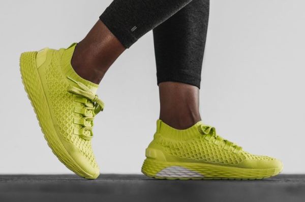 NOBULL WOMEN'S SHOES NEON YELLOW KNIT RUNNER