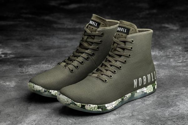 NOBULL MEN'S SHOES HIGH-TOP ARMY SUCCULENT TRAINER