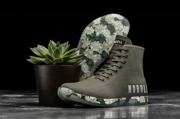 NOBULL MEN'S SHOES HIGH-TOP ARMY SUCCULENT TRAINER