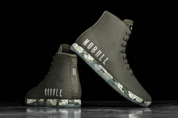 NOBULL MEN'S SHOES HIGH-TOP ARMY SUCCULENT TRAINER