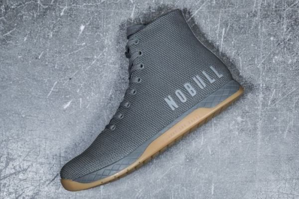 NOBULL WOMEN'S SHOES HIGH-TOP DARK GREY GUM TRAINER